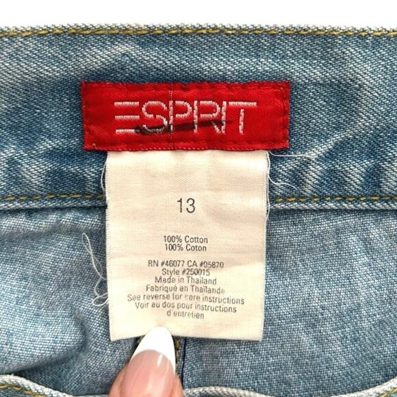 Esprit Women’s Vintage 90’s LightWash Denim Shorts Size 13 - Picture 6 of 6